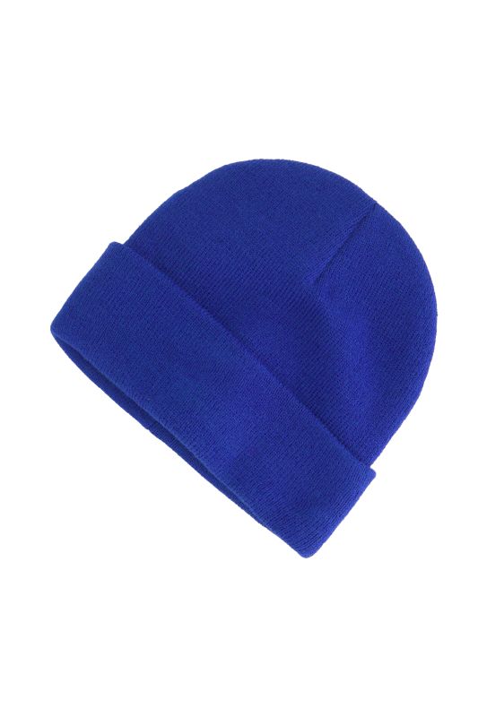 Bonnet en maille douce et confortable, large revers