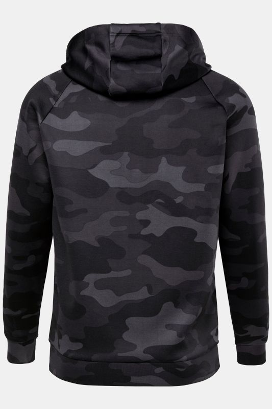 Veste de survêtement en molleton JAY-PI, avec capuche et motif camouflage, collection Fitness – jusqu'au 7&nbsp;XL