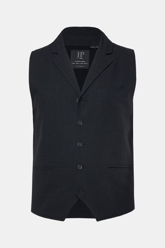 Gilet JP 1880 en tweed, finition FLEXNAMIC®, dos en maille - jusqu'au 7 XL