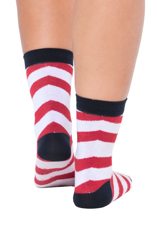 Lot de 2 paires de chaussettes, sucres d'orge/rayures