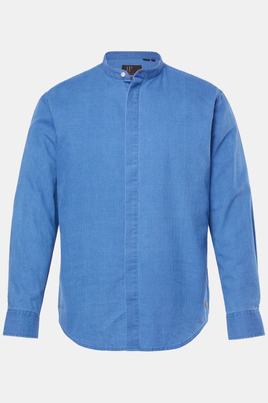 Chemise en jean JP 1880, manches longues et col officier, coupe Modern Fit, jusqu'au 8&nbsp