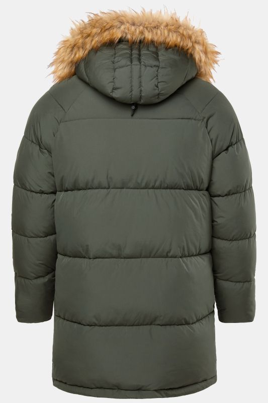 Parka matelassée à capuche JP 1880, flocage et fourrure synthétique - jusqu'au 8 XL