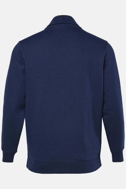 Veste en molleton JP 1880, col châle, poche kangourou et patte de boutonnage - jusqu'au 8 XL