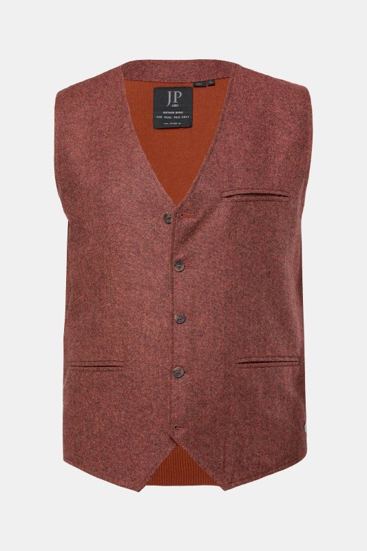 Gilet JP 1880 en tweed, lainage avec dos en maille - jusqu'au 7 XL