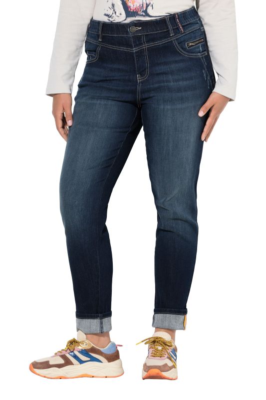 Jean taille haute. Coupe slim