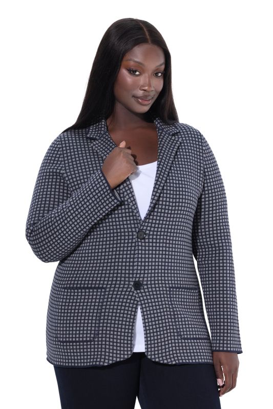 Blazer en maille avec col à revers et manches longues
