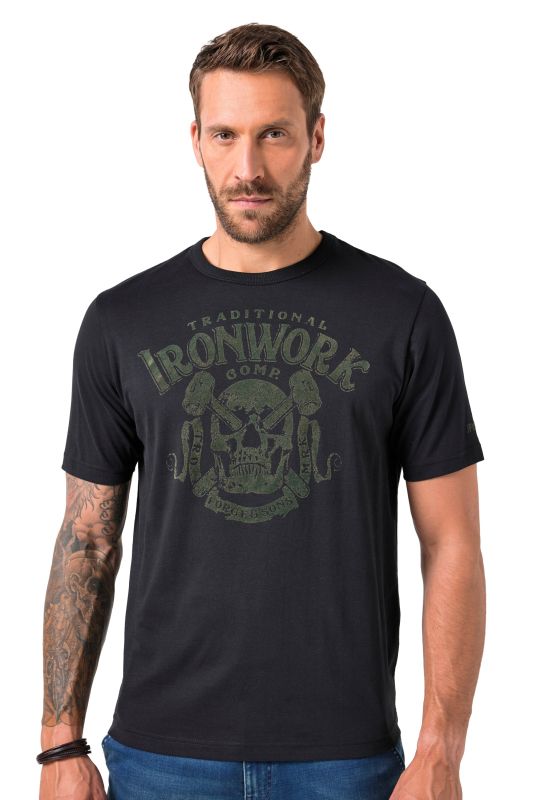 T-shirt JP 1880, manches courtes et imprimé poitrine - jusqu'au 8&nbsp;XL