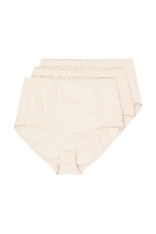 Culottes maxi, lot de 3, couleurs unies