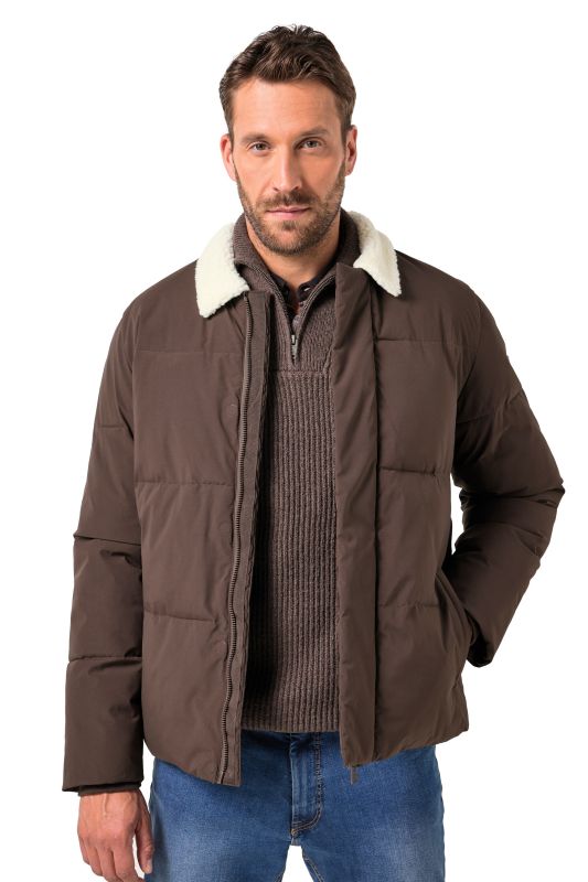 Veste JP 1880 avec doublure bien chaude, poches zippées et col en polaire bouclée - jusqu'au 7 XL