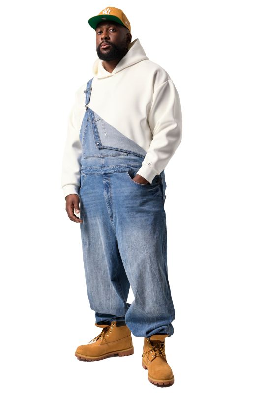 Salopette en jean STHUGE, coupe Baggy Fit - jusqu'au 8 XL