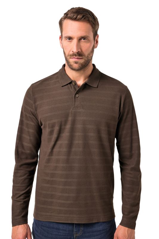 Polo à manches longues JP AWARE, coton bio certifié OCS - jusqu'au 8&nbsp;XL