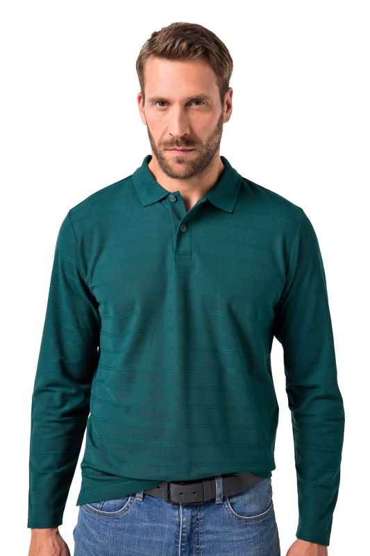Polo à manches longues JP AWARE, coton bio certifié OCS - jusqu'au 8&nbsp;XL