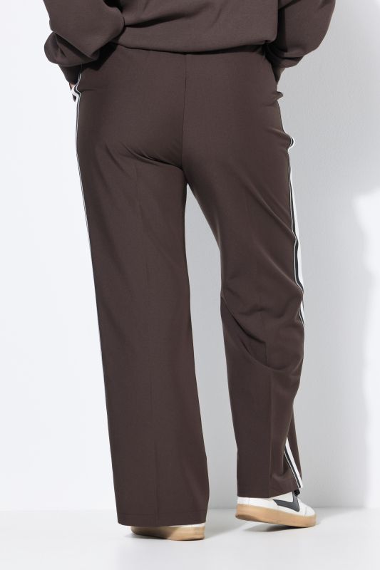 Pantalon, coupe Straight Wide Legs. Bandes fantaisies sur les côtés