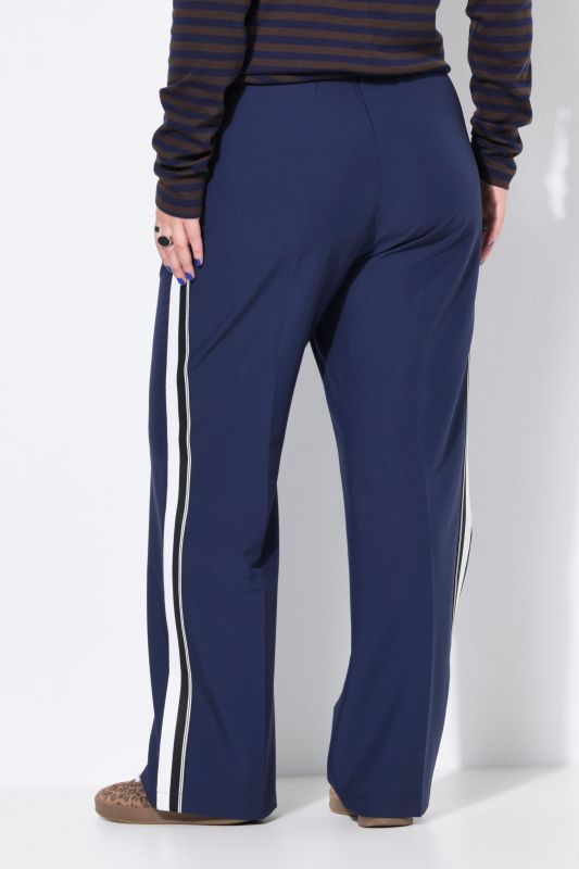Pantalon, coupe Straight Wide Legs. Bandes fantaisies sur les côtés