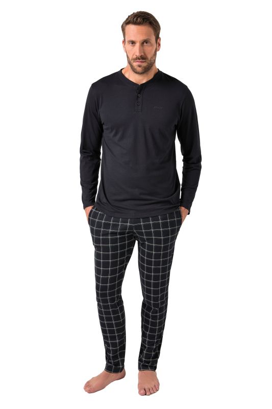 Pyjama JP 1880, collection Homewear, 2 pièces (T-shirt + pantalon à carreaux) - jusqu'au 8 XL