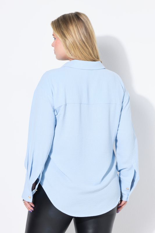 Chemisier oversize. Boutons fantaisie
