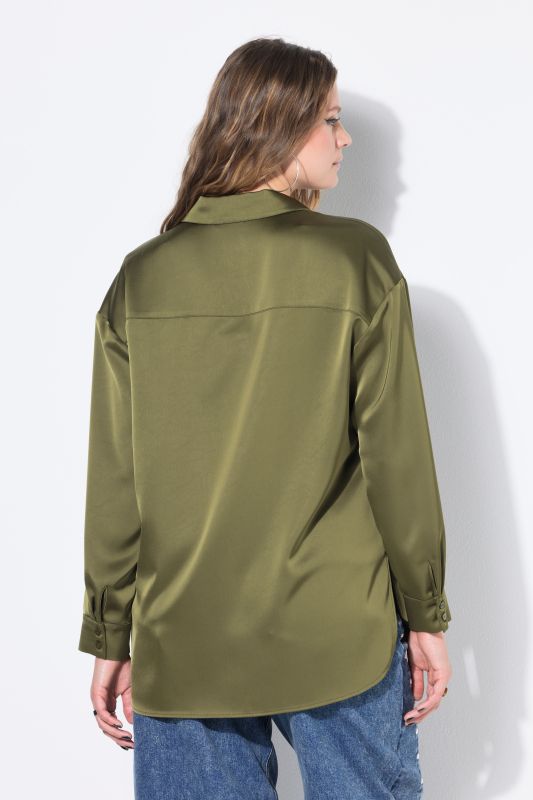 Chemisier oversize en satin
