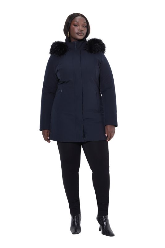 Veste technique à capuche, modèle imperméable, poches zippées