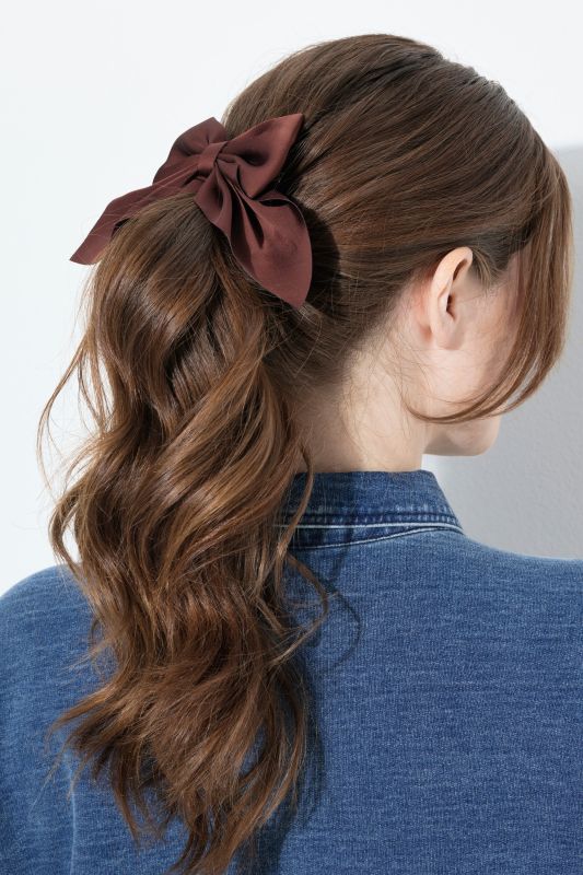 Barrette avec nœud, pince, bijou pour cheveux