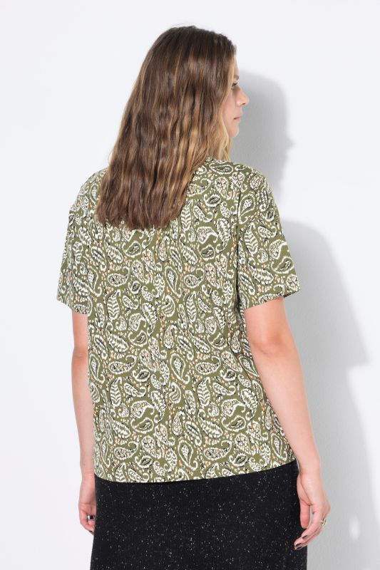 T-shirt oversize, imprimé cachemire