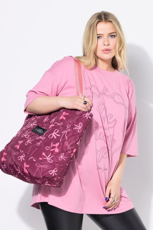 Sac cabas matelassé avec motif nœuds