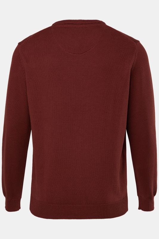 Pull en coton à col rond, broderie JP1880