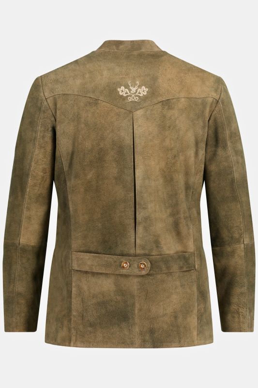 Janker (veste traditionnelle bavaroise), en cuir suédé de chèvre - jusqu'au 72