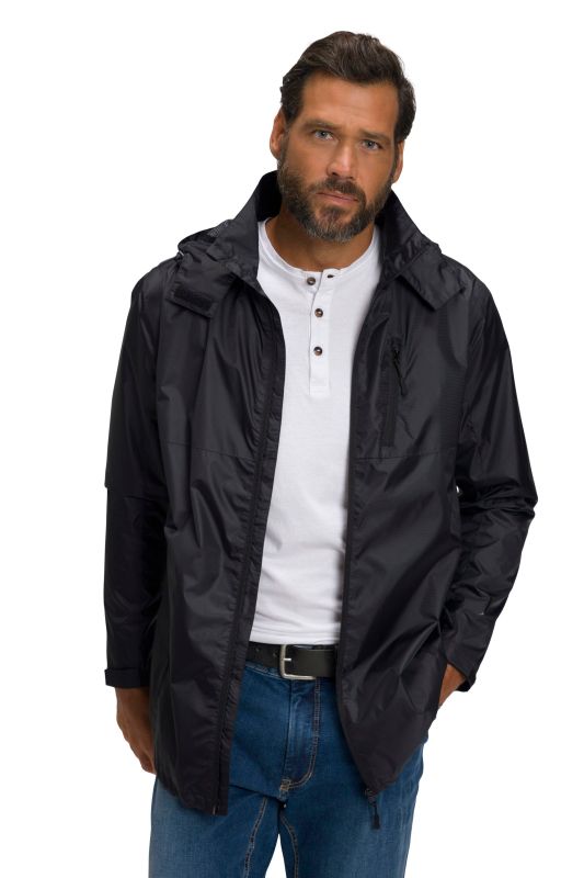Veste imperméable, avec capuche et fermeture à glissière - doublure légère en mesh
