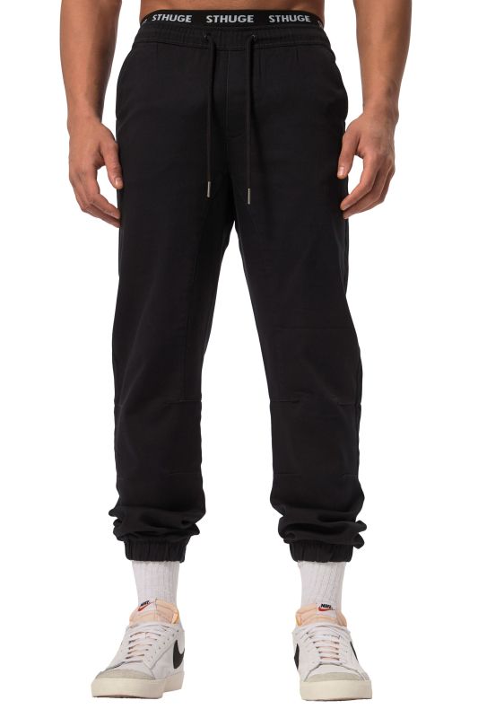 Pantalon STHUGE, coupe Modern fit et taille élastique. 3 poches - jusqu'au 8 XL