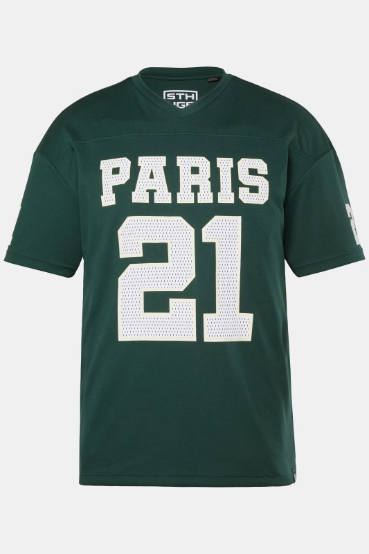 T-shirt en mesh STHUGE, coupe oversize à manches courtes, imprimé football américain - jusqu'au 8 XL