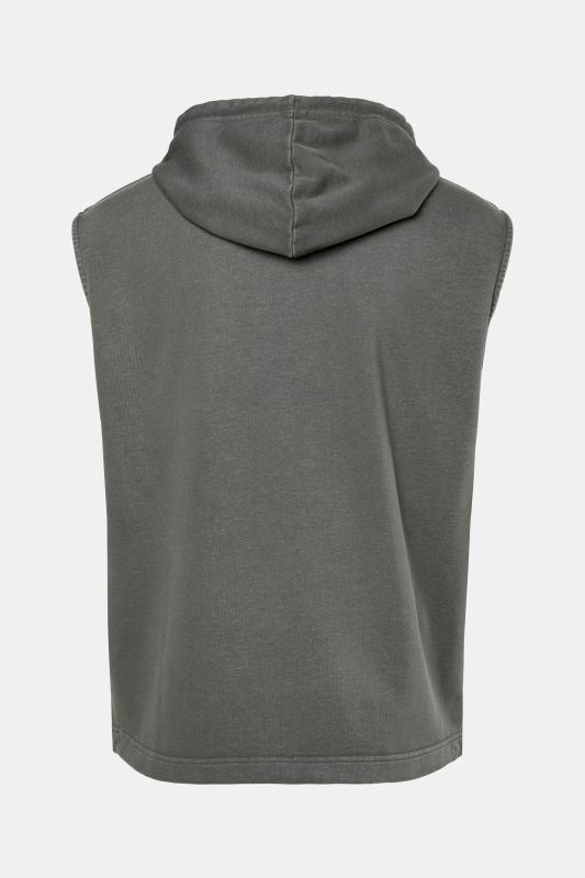 Sweat-shirt sans manches JAY-PI, collection Fitness, coupe ventre confort et capuche, style vintage - jusqu'au 7&nbsp;XL