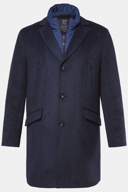 Manteau en laine mélangée JP 1880, finition FLEXNAMIC®, doublure et col à revers- jusqu'au 7 XL