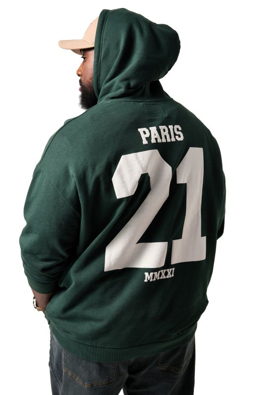 Sweat-shirt à capuche STHUGE, avec imprimés - jusqu'au 8 XL