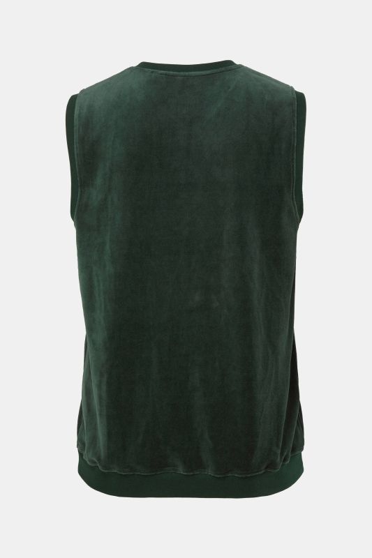 Pull sans manches STHUGE, velours, encolure V - jusqu'au 8&nbsp;XL