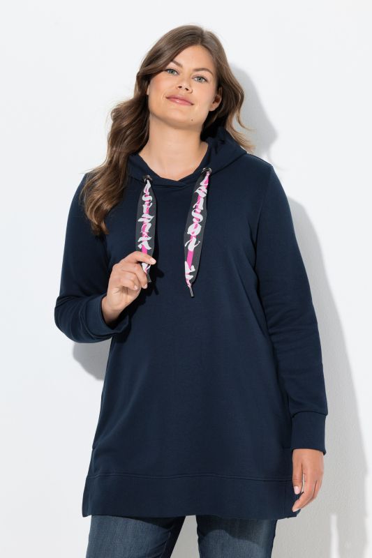 Sweat long à capuche. Manches longues. Label OEKO-TEX