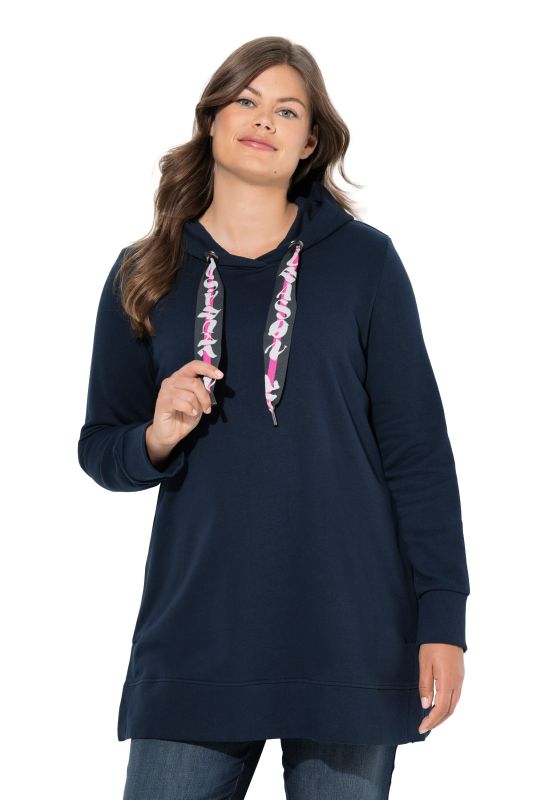 Sweat long à capuche. Manches longues. Label OEKO-TEX