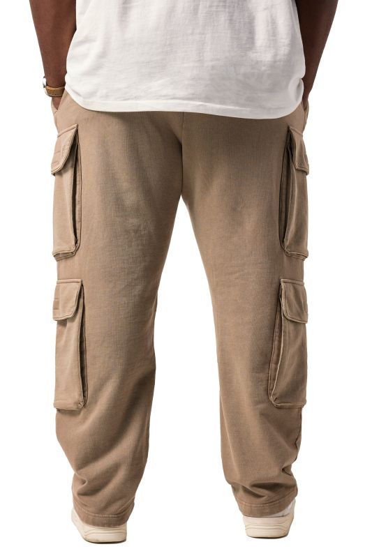 Pantalon cargo STHUGE en molleton, coupe Baggy Fit - jusqu'au 8 XL