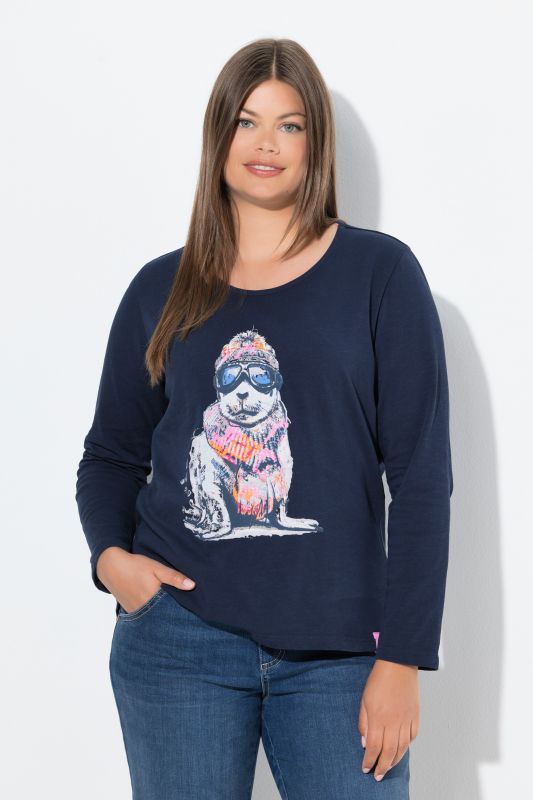T-shirt manches longues. Col rond. Label OEKO-TEX MIG