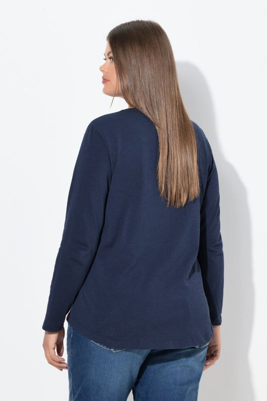 T-shirt manches longues. Col rond. Label OEKO-TEX MIG