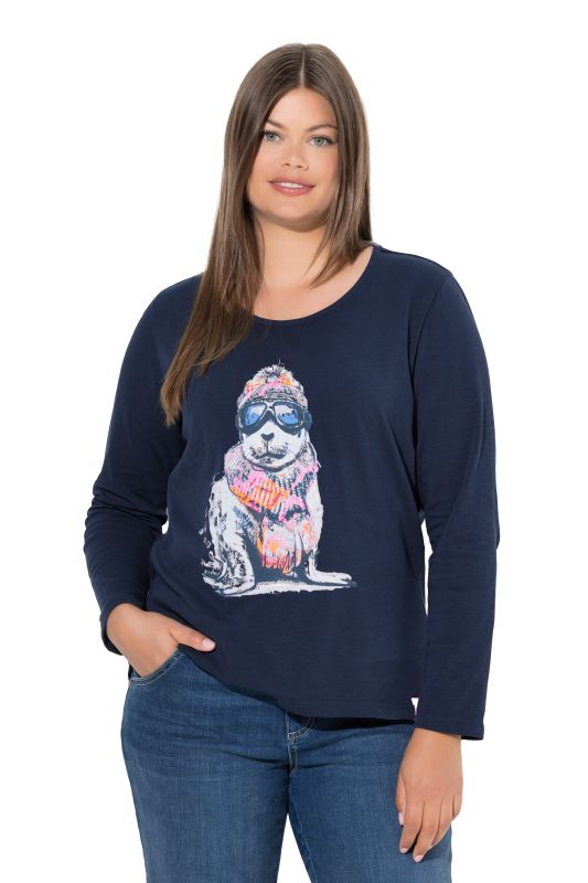 T-shirt manches longues. Col rond. Label OEKO-TEX MIG