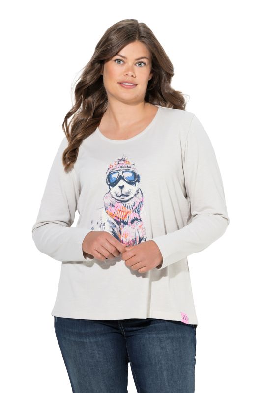 T-shirt manches longues. Col rond. Label OEKO-TEX MIG