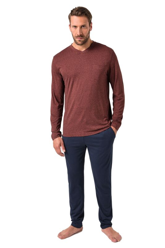 Pyjama JP 1880, collection Homewear, 2 pièces (T-shirt + pantalon à rayures) - jusqu'au 8 XL