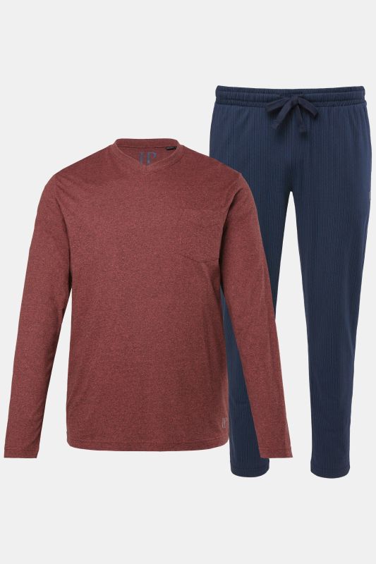 Pyjama JP 1880, collection Homewear, 2 pièces (T-shirt + pantalon à rayures) - jusqu'au 8 XL