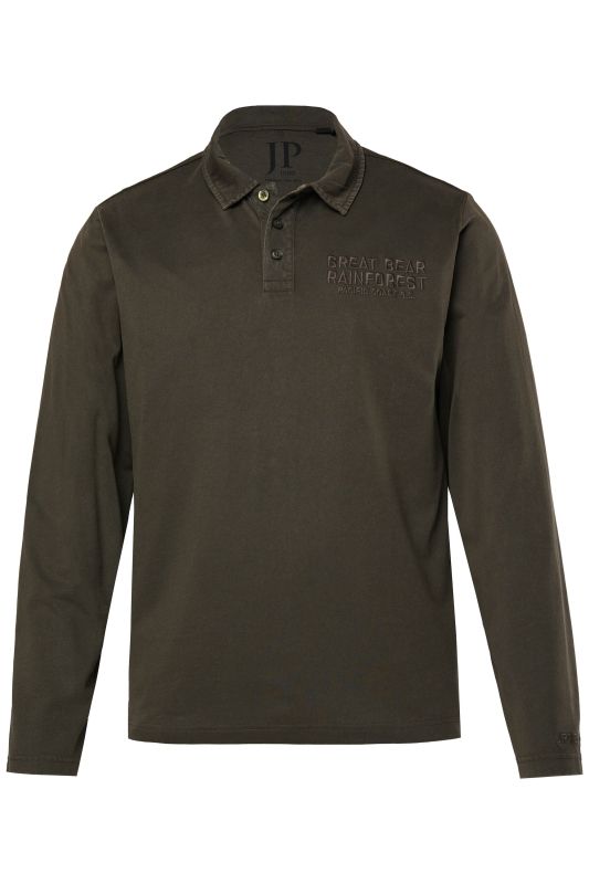Polo JP 1880, manches longues et broderie sur la poitrine - jusqu'au 8&nbsp;XL
