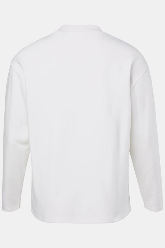 T-shirt STHUGE à manches longues, coupe oversize, col légèrement montant - jusqu'au 8 XL