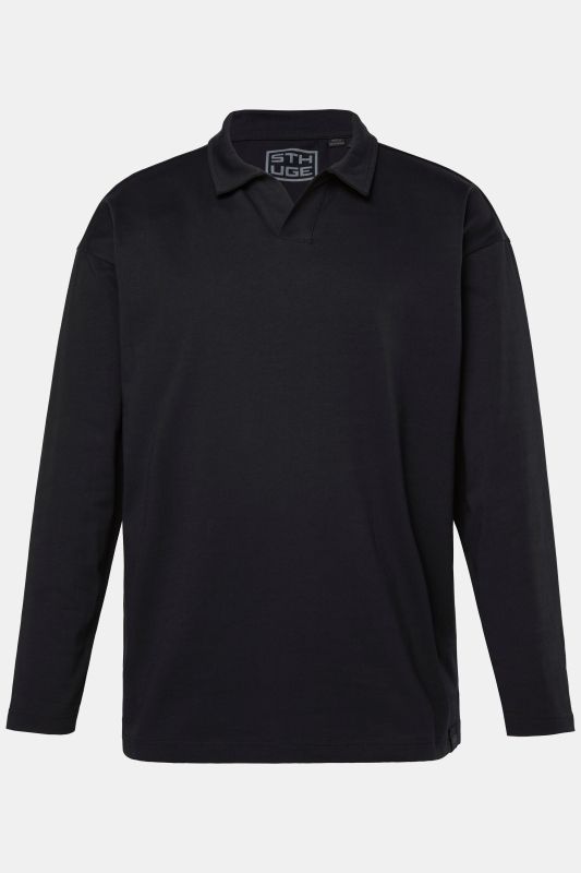Polo STHUGE à manches longues, coupe oversize - jusqu'au 8&nbsp;XL