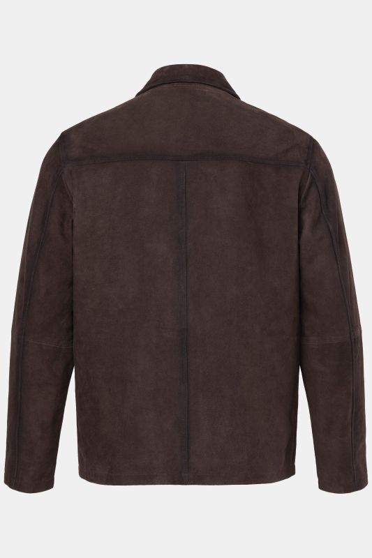 Veste en cuir de chèvre suédé JP 1880. col chemise - jusqu'au 7 XL
