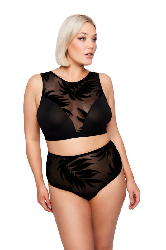 Culotte, motif feuilles Wild Leaves, imprimé velours