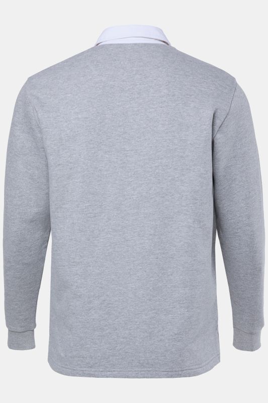Pull de rugby JP1880, broderie 3D sur la poitrine, col contrastant, jusqu'au 8 XL