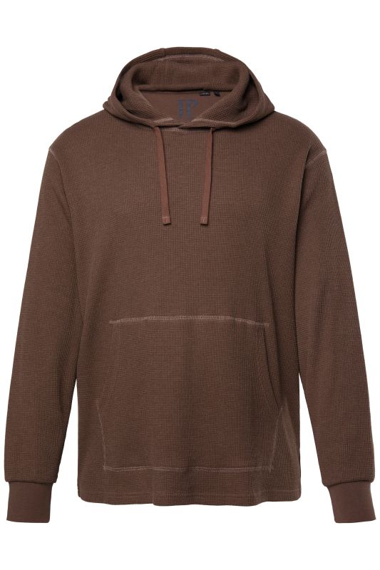 Sweat à capuche JP 1880 à texture gaufrée, jusqu'au 8 XL